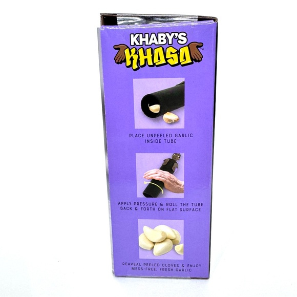 Khaby’s Khasa Flexible Garlic Peeler Dishwasher Safe Khaby Lame New Nib - Picture 4 of 11